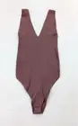Wishlist Women's Bodysuit Size L Mauve Dusty Pink Ribbed Stretch Tank Top NEW