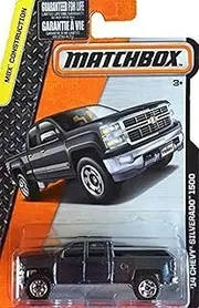 MBX Construction 2014 Chevy Silverado 1500 Gunmetal Grey No Number by Matchbox