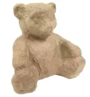 Decopatch Papier-Mache Small Animal Figurines - 3.5" - Bear