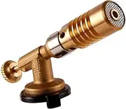 Turbo Gas Flame Gun, Professional Kitchen Cooking Torch Manual Ignition Adjustable Flame for Outdoor Camping BBQ