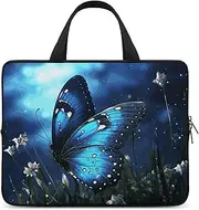 Laptop Case Sleeve Shockproof Computer Carrying Bag Butterfly Night Notebook Case Cover Laptop Bag Water Resistant Computer Cases Tablet Briefcase for Travel Business 17 Inch, Butterfly Night, 17inch