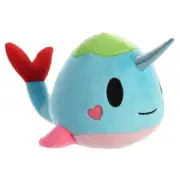 Narwhally Tokidoki Narwhal Aurora Plush Toy 10" long #14417 Super Squeezable