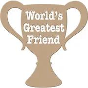 Spellbinders Glimmer Impression Hotfoil Plate World's Greatest Friend