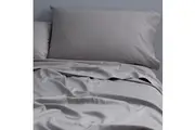 Canningvale Carrara Fitted Sheet Set Alessia Bamboo Cotton Perla Grey