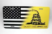 DON'T TREAD ON ME GADSDEN AMERICAN FLAG Metal Novelty Car License Plate Tag
