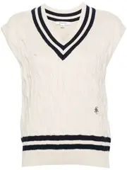 [Sporty & Rich] Cableknit Vest