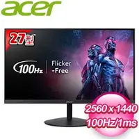 在飛比找AUTOBUY購物中心優惠-ACER 宏碁 SA272U E 27型 IPS 2K 10