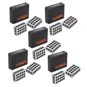 5 MATCHED PAIRS PRECISION 1-2-3 BLOCKS 23 HOLES MACHINIST 123 .0002"