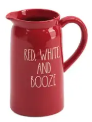 Rae Dunn Red, White, and Booze Pitcher NEW 4th of July