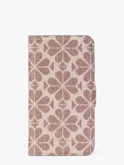 spade flower coated canvas iphone 11 pro magnetic wrap folio case