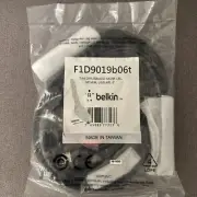 NEW Belkin F1D9019B06T TAA DP/USB/AUD SKVM CBL DP M/M; USB A/B 6' - 6 ft