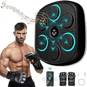 Smart Music Boxing Machine with Boxing Gloves, Bluetooth Training Machine with LED Electronic Wall Mounted, Electronic Focus Agility Training Digital Boxing for Kids and Adults