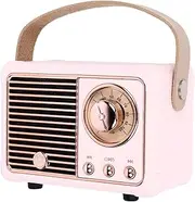 Portable Mini Outdoor Wireless Speaker with Powerful Subwoofer Effect, RetroSpeaker,Cute Speaker for Girls Kids