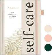 5 MINUTES A DAY Self-Care Journal – 91 Days Daily Reflection Notebook – Mental Health Journal, Anxiety & Guided Journal for Women & Men, Meditation & Mood Log, A5 (Beige)
