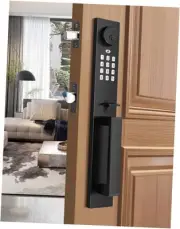 Keyless Entry Door Lock with Lever, 1 Pack Smart Keyed Handleset-French Style