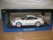 1:18 Autoart PORSCHE 911 (997) GT3 RS 4.0 White Rare, new non-displayed