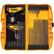 31-Piece Ratcheting T-Handle Bit Set – Multi-Tool Driver Kit