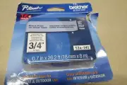 Brother P-touch TZ Tapes Black Print on Clear Tape 3/4"
