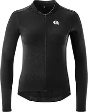 [maier sports gmbh] Women's Sitivo Jersey Long-Sleeved W Cycling Jersey (Pack of 1) Black