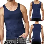 Compression Shirts Mens Body Shaper Slimming Shapewear Moobs Singlet Dad Bod Top
