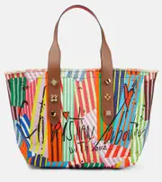 [Christian Louboutin] Christian Louboutin Frangibus Medium printed canvas tote One Size multicoloured