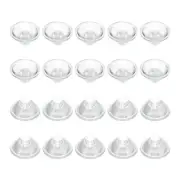 20mm High Power LED Lens, 20 Pcs 30 Degree Smooth Optical PMMA Lenses, Clear