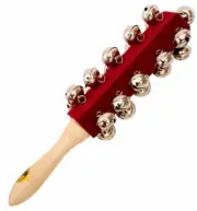 MANO PERCUSSION 21 Hand Bells On Wooden Handle Kids Educational, Sleigh