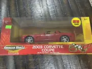 1:18 Scale RC Ertl American Muscle Die-Cast 2003 Corvette Coupe - Red