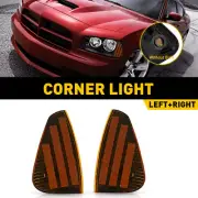 Fit 2006-10 Dodge Charger Amber Lens LED Side Marker Lights Signal Corner Lights