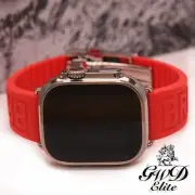 HERMES Apple Watch Ultra 49mm Titanium Polished with Red
