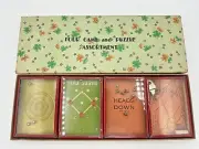 Vintage 1930's Set (4) Dexterity Puzzles In Original Box HINDENBURG Airship Mint