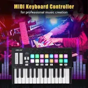 WORLDE Orca mini 25-Key USB MIDI Keyboard Controller 16 RGB Backlit Trigger Pad
