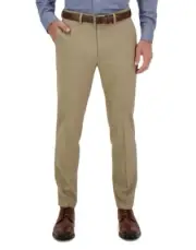 Haggar Performance Comfort Stretch Flat Front Dress Pant, Straight Fit 38 X 34