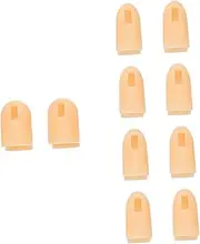 Mikinona Nail Art Finger Protectors 10 Pack Fake Finger Replacement Manicure Fingers Stretchable Sturdy Non for Nail Art Design