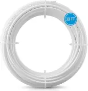 30FT 1/4 Inch O.D.RO Water Tubing,NSF Certified Pipe for 30FT, White