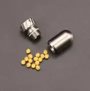 Titanium Waterproof Tank EDC Survival Seal Container Necklace Keychain Pill Box