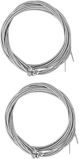 SUPVOX 2sets Bright Bass Strings 3mm 2.5mm 2mm 1.4mm 1mm Round Wound Steel Guitar Strings for Bass 5pcs*2