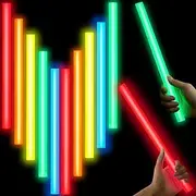 10 Pcs 14 Inch Industrial Grade Glow Sticks Bulk Jumbo Light Stick Emergency Large Glow Sticks for Camping Accessories, Hurricane, Earthquake, Survival Kit