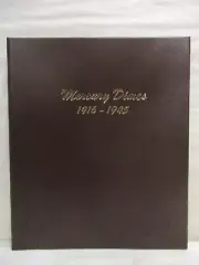 Dansco Coin Album #7123 Mercury Dimes 1916-1945 No Proofs 2-Page Album