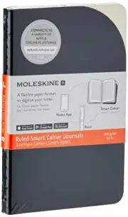 Moleskine Paper Tablet Hard Cover Smart Notebook Ruled/Lined Pocket 3.5" x 5....
