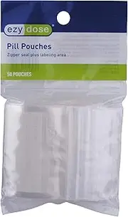Ezy Dose Disposable Pill Pouches (50 Count) │ Pill and Vitamin Storage