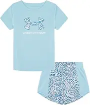 [Under Armour] UA PRINTED MESH SHORT SET, STREAM, 4, Open Blue, 4