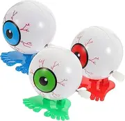 Kisangel 3Pcs Wind Up Eyeball Clockwork for Engaging Playroom Activities Safe Material for Boys and Creative Educational Fun