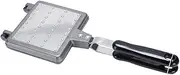 [PAMINGONO] Aluminium Alloy Waffle Baking Pan Sturdy Waffle Iron Simple Design for Home Use