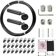 Clothes Lines Retracting Indoor - 304 Stainless Steel Retracting Indoor Curtains Wire | Flexible Adjustable Clothesline for Home Dorm Apartment Hotel
