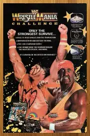 1990 WWF Wrestlemania Challenge NES Print Ad/Poster Hulk Ultimate Warrior Art