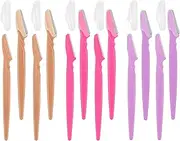 Facial Dermaplane Razor for Women Face - Eyebrow Razor Face Shaver Kit Dermaplaning Tool for Peach Fuzz Removal, Facial Hair Removal for Women and Men, 12 Pcs