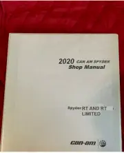 2020 Can-Am Spyder RT RT limited motorcycle workshop service manual binder