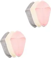 FOMIYES 2sets Comfortable Hair Wrap Head Towels Quick Drying Water Absorbent for Girls Women 3pcs*2
