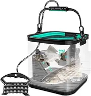Transparent Bait Box, Lightweight Fishing Storage Tank, Outdoor Catch Container | Outdoor Minnow Holder with Detachable Lid Quick Access, Fishing Minnow Box Leak Resistant Seal for Secure Transport